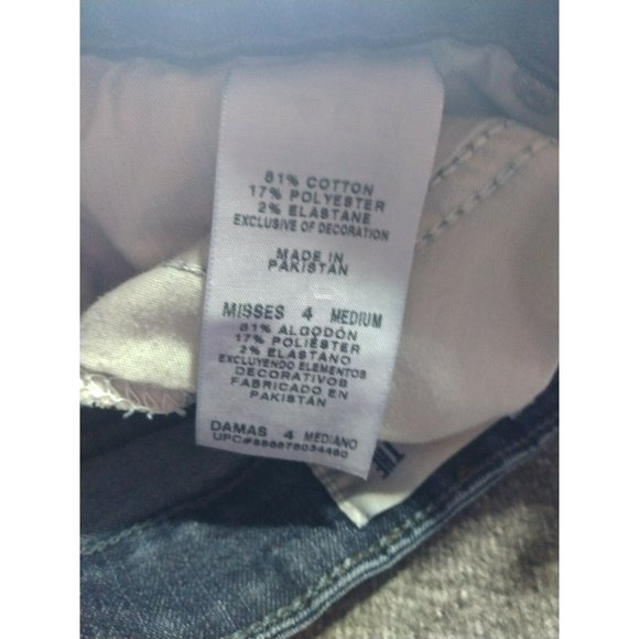 Levis Signature Jeans Womens 4 M Medium Misses Skinny Dark Wash Stretch Fit - Picture 4 of 12